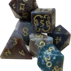 Level Up Dice - Polyhedral Set (7) - Draconik Indian Agate