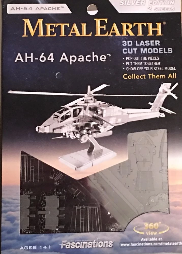 Metal Earth - AH-64 Apache 4 Metal Earth - AH-64 Apache - Image 2