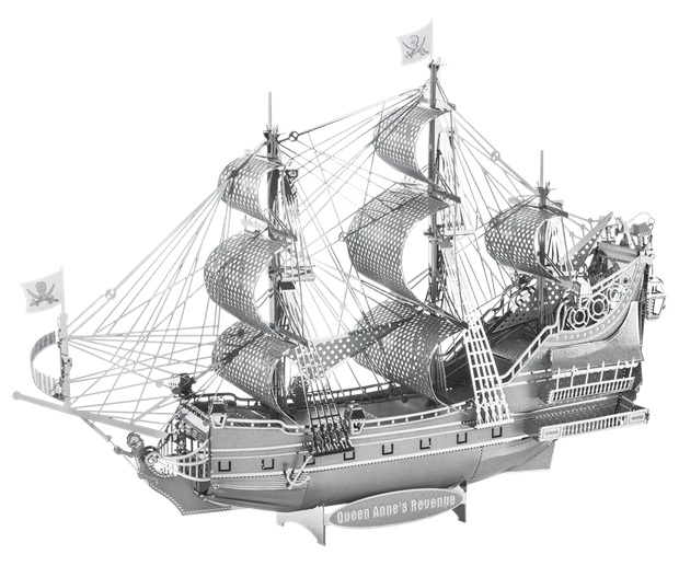 Metal Earth Iconx - Queen Anne's Revenge 3 Metal Earth Iconx - Queen Anne's Revenge