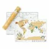 Scratch Map - Travel Size -Toy Shop 149