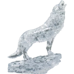 3D Crystal Puzzle - Silver Wolf