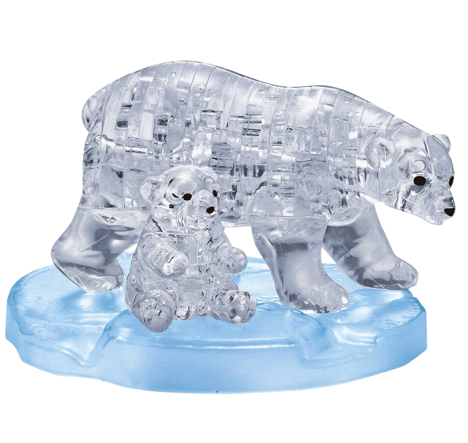 3D Crystal Puzzle - Polar Bear And Cub 3 3D Crystal Puzzle - Polar Bear And Cub