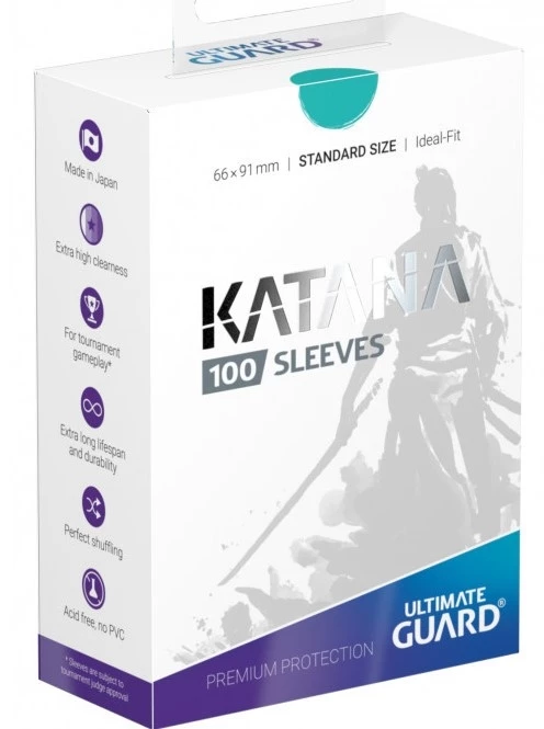 Ultimate Guard Sleeves Katana - Turquoise 3 Ultimate Guard Sleeves Katana - Turquoise