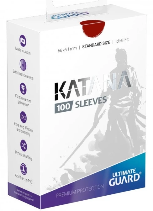 Ultimate Guard Sleeves Katana - Red 3 Ultimate Guard Sleeves Katana - Red