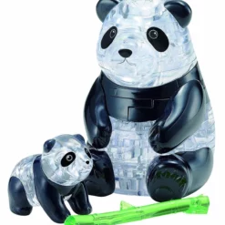 3D Crystal Puzzle - 2 Pandas