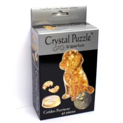 3D Crystal Puzzle - Golden Retriever