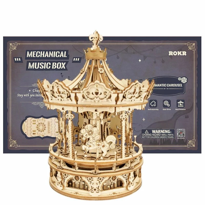 Mechanical Gears - Carousel Music Box 3 Mechanical Gears - Carousel Music Box