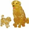 3D Crystal Puzzle - Golden Retriever And Puppy 2 3D Crystal Puzzle - Golden Retriever And Puppy -Toy Shop 6795
