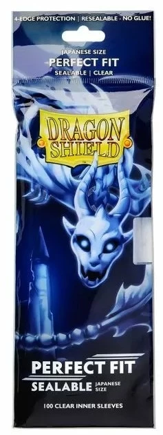 Dragon Shield Sleeves - Perfect Fit Sealable - Clear Japanese Size (100)