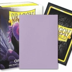 Dragon Shield Sleeves - 100 Matte Standard Size Dual - Orchid Purple Emme