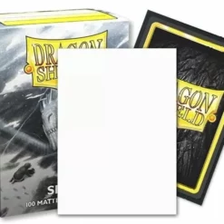 Dragon Shield Sleeves - 100 Matte Standard Size Dual - Snow White Mirin