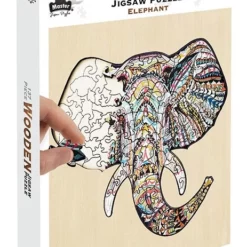 Wooden Jigsaw - 137 Piece Elephant