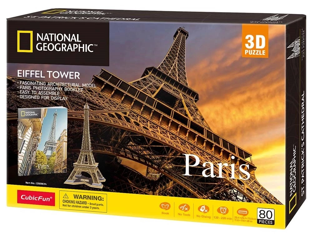 Cubic 3D - National Geographic - Eiffel Tower Paris 3 Cubic 3D - National Geographic - Eiffel Tower Paris