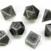 CHESSEX DICE - POLYHEDRAL SET (7) - DARK METAL -Toy Shop 8206