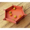 HEX DICE TRAY - 6" RED 2 HEX DICE TRAY - 6" RED -Toy Shop 8604