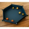 HEX DICE TRAY - 8" BLUE -Toy Shop 8606