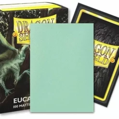 Dragon Shield Sleeves - 100 Matte Standard Size Eucalyptus Green Lehel