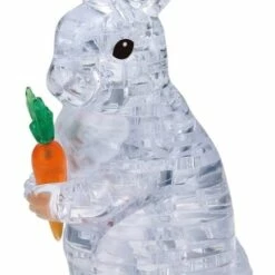 3D Crystal Puzzle - Clear Rabbit